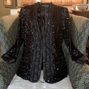 Vintage Favourbrook Black Sequin Evening J…